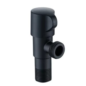 Modern Sleek Chrome Plated Polished Stainless Steel Corner Valve Faucet Accessory 1/2 Bathroom Angle Check Valve Sleek Accessory