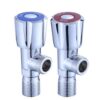Modern 90-Degree Water Angle Valve Zinc and Stainless Steel for Faucets Kitchen Bathroom Apartments Hotels