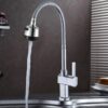 Factory Supplier Single Cold Kitchen Faucet Contemporary Zinc Gourmet Water Tap with Deck Mounted Extension Kitchen Sink Taps