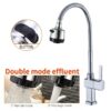 Factory Supplier Single Cold Kitchen Faucet Contemporary Zinc Gourmet Water Tap with Deck Mounted Extension Kitchen Sink Taps