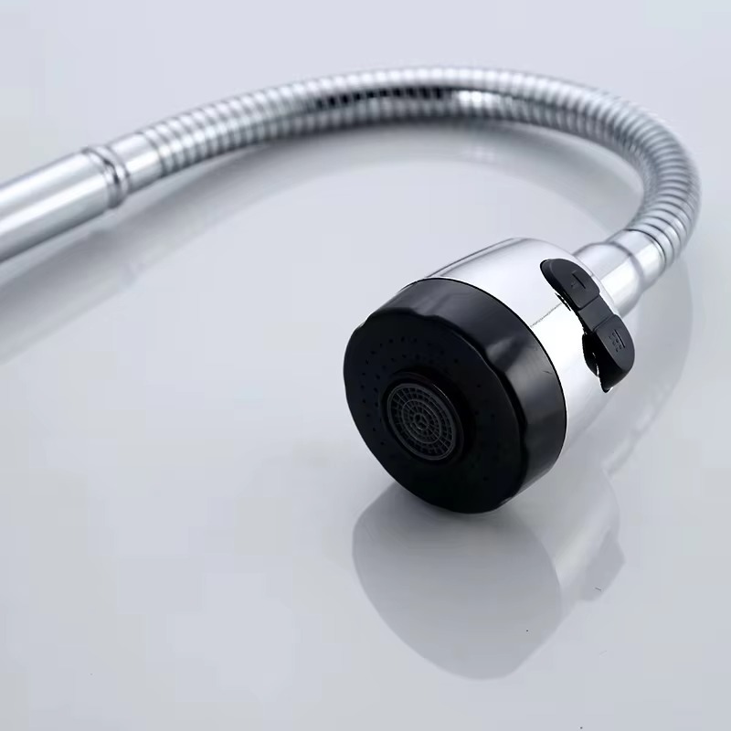 详情图_8 China Factory Robinet de cuisine monotrou à une poignée Corps en zinc chromé Robinet de cuisine encastré