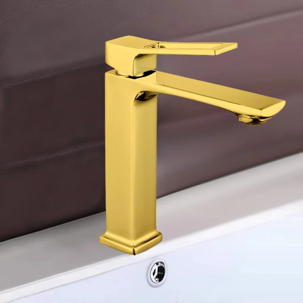 2024122107061977 Moderno rubinetto per lavabo a foro singolo in oro con funzioni termostatiche e dosimetriche per il bagno, l'ingresso e la palestra