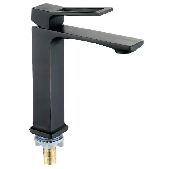 2024122107062737 Moderno rubinetto per lavabo a foro singolo in oro con funzioni termostatiche e dosimetriche per il bagno, l'ingresso e la palestra