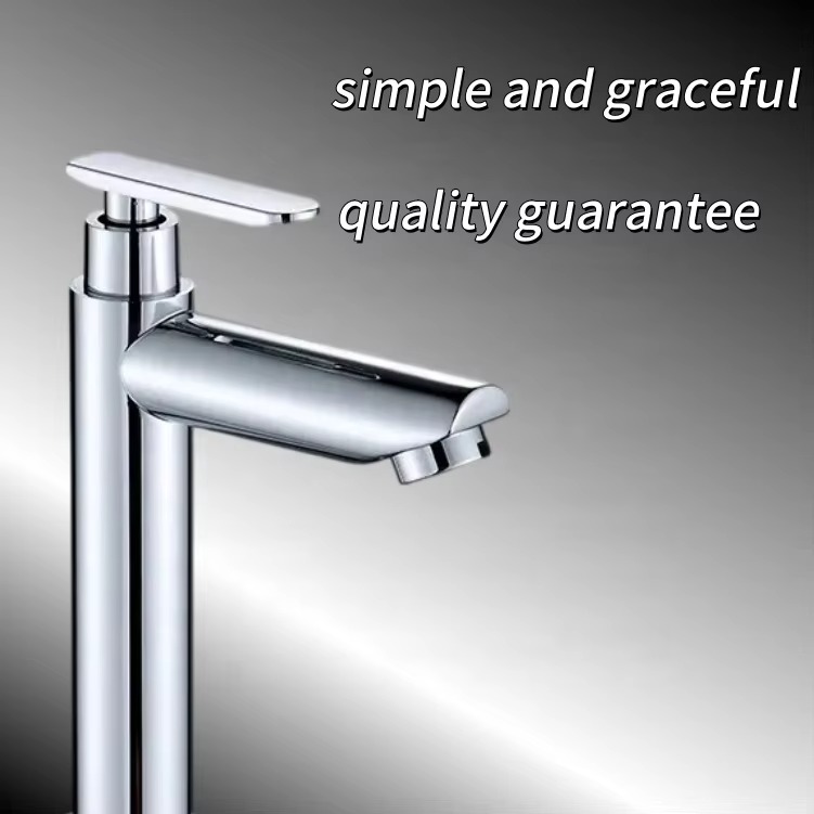 2024122107321135 Robinet de lavabo sanitaire moderne à un trou Robinet thermostatique et à compteur SUS201 Robinet de lavabo à une main Prix abordable