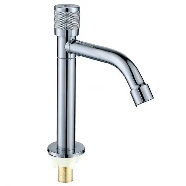 Contemporaneo rubinetto del bacino del bagno a una maniglia in acciaio inox rubinetto di lusso nucleo valvola in ottone per scuola ospedale lavandini bagni