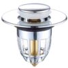 2024122108324775 Bathroom Sink Stopper Pop up Drain Stopper with Bullet Core Push Type Anti-clogging Tub Stopper Brown Box Modern Strainer YOROOW
