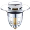 2024122108324775-300x300 Modern Strainer Anti-Clogging Bullet Core Push Type Bathroom Sink Stopper Pop Drain Plug Brown Box Faucet Accessory