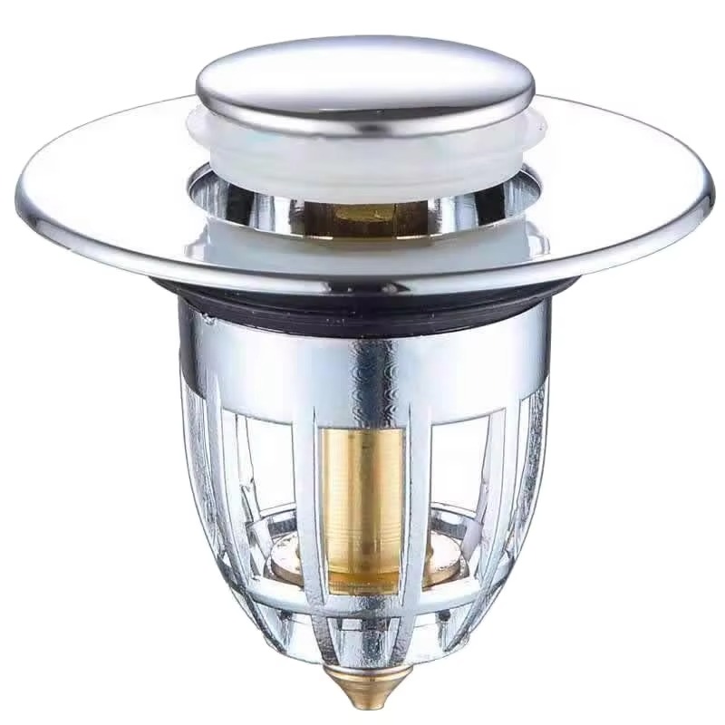 Ванная комната раковина пробка поп вверх слива пробка с пуля ядро толкать тип анти-засорения пробка ванны коричневая коробка современный фильтр YOROOW