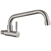 High Quality Single Lever Cold Water Wall-Mounted Kitchen Faucet 304 Stainless Steel Single Cold Kitchen Tap Head Kitchen Faucet