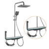 2024122208371667 all'ingrosso Lusso Smart Temperature Display Square Shower Colonna a muro cascata doccia miscelatore 4 funzioni rubinetto doccia