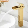 2024122209202590 صنبور حوض حمام ذهبي بمقبض واحد معاصر فاخر من الفولاذ المقاوم للصدأ صنبور خلاط حوض غسيل