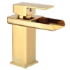 2024122508452560 Golden Single Handle Contemporary Luxury Bathroom Basin Faucet Stainless Steel SinkWashbasin Mixer Faucet