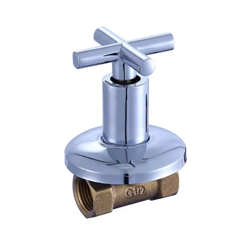 Robinet encastré en laiton moderne de haute qualité Poignée en zinc chromé Bon raccord sanitaire Robinet de chasse d'eau encastré<span> - </span>5700C2-598A-QK