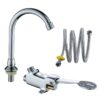 High Quality Automatic Brass Foot Pedal Faucet Slow Water Open Tap Valves for Bathroom for Hospitals and Factories