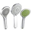Modern Cupc Popular Chrome ABS Plastic Basin Faucet 3-Function Hand Shower with 5-Jet Rain Shower Head for Bathrooms