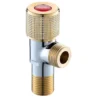 8500A5-797S3(ROUGE) Modern Design General Angle Valve Durable Brass Material for Hotel Bathroom Cold Water Function for Wash Basin