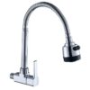 New Arrival Modern Chrome Zinc Single Cold Water Kitchen Faucet Single Hole Single Handle Faucet Swivel Spout Kitchen Faucet