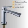Modern Luxury Single Hole Bathroom Faucet Chrome Zinc Alloy Single Cold Basin Tap with Metered Feature Single Handle