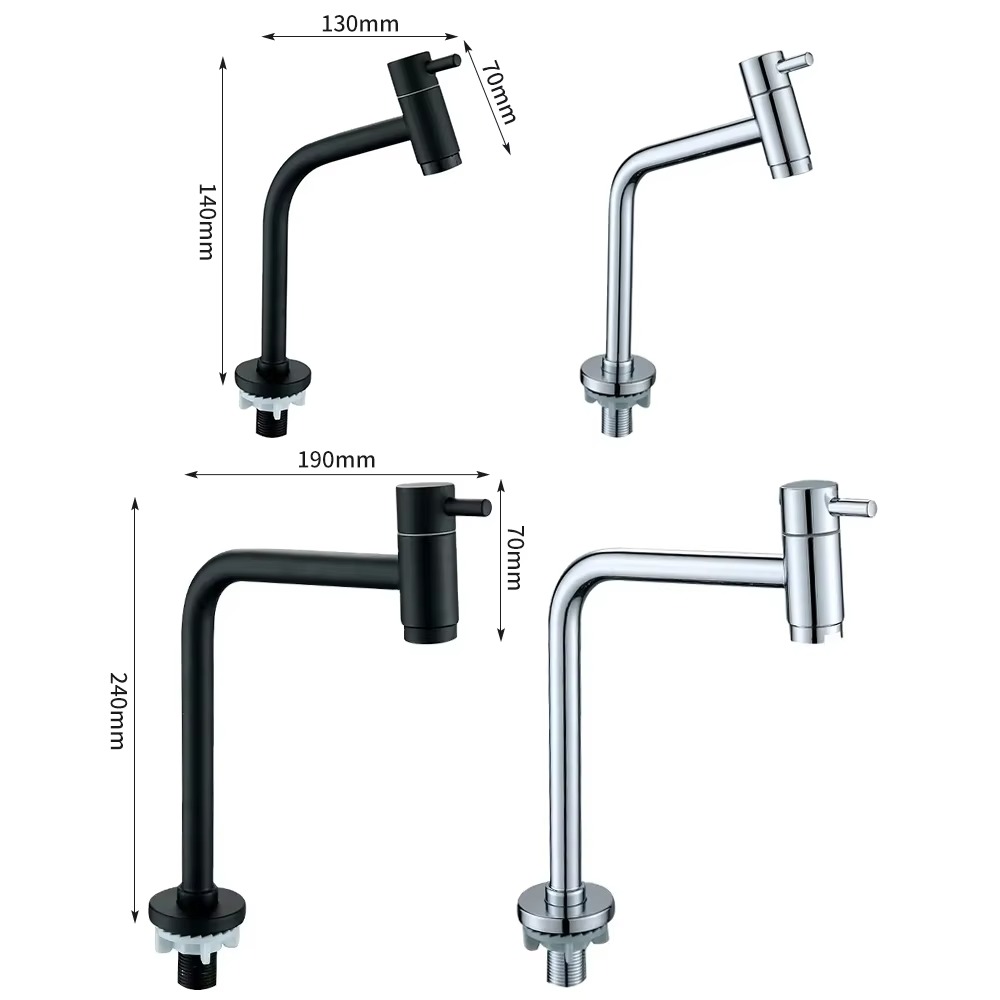 主图_2 Klassischer Einloch-Edelstahl-Waschtischhahn Zink-Finish Schickes schwarzes Design Gebürstete Oberfläche Tischplatte Waschtischhahn Dosiert