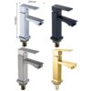 Contemporary Single-Hole Bathroom Basin Faucet Modern Design Single-Handle Cold Water Face Tap for Apartment or Hotel Use