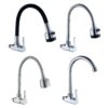 主图_2 New Arrival Modern Chrome Zinc Single Cold Water Kitchen Faucet Single Hole Single Handle Faucet Swivel Spout Kitchen Faucet