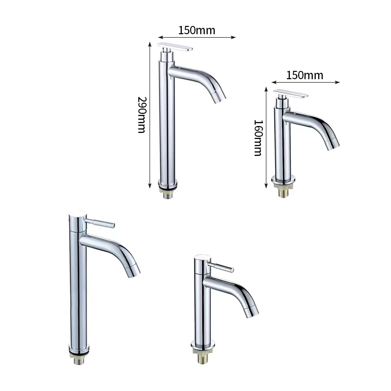 主图_3 Rubinetto classico a una maniglia con funzione di acqua fredda per la cucina, il bagno, la casa e l'uso scolastico all'aperto Rubinetto per lavabo da tavolo per la camera da letto