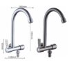 主图_3 Factory Direct Sale Wall-Mounted Single Cold Kitchen Faucet Premium Modern Tap Kitchen Faucet