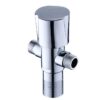 Modern Design Zinc Alloy Double Outlet Angle Valve for Bathroom Kitchen and Apartment Faucet Accessories for Household Use