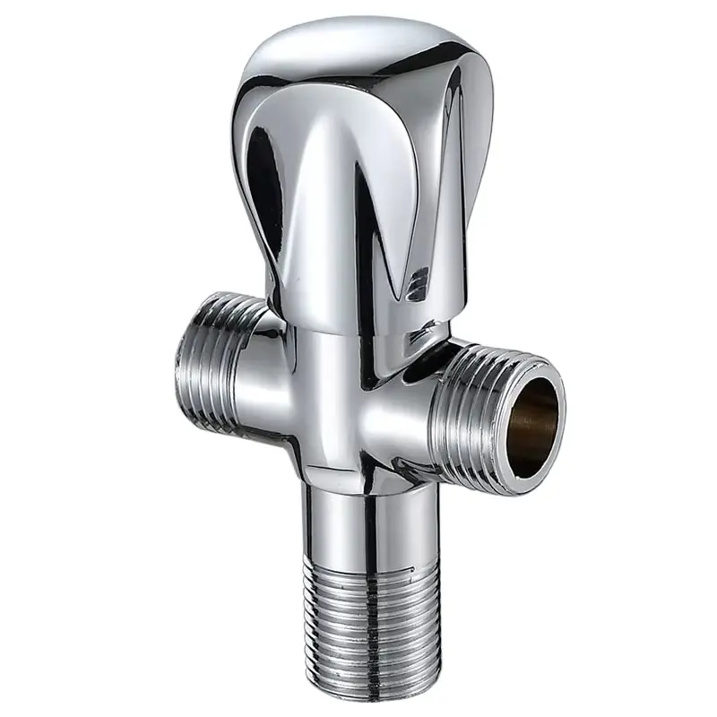 Elegante rubinetto retrò in ottone con valvola angolare 1-in-2-Out dal design moderno per cucina e bagno per hotel<span> - </span>8508C-633A