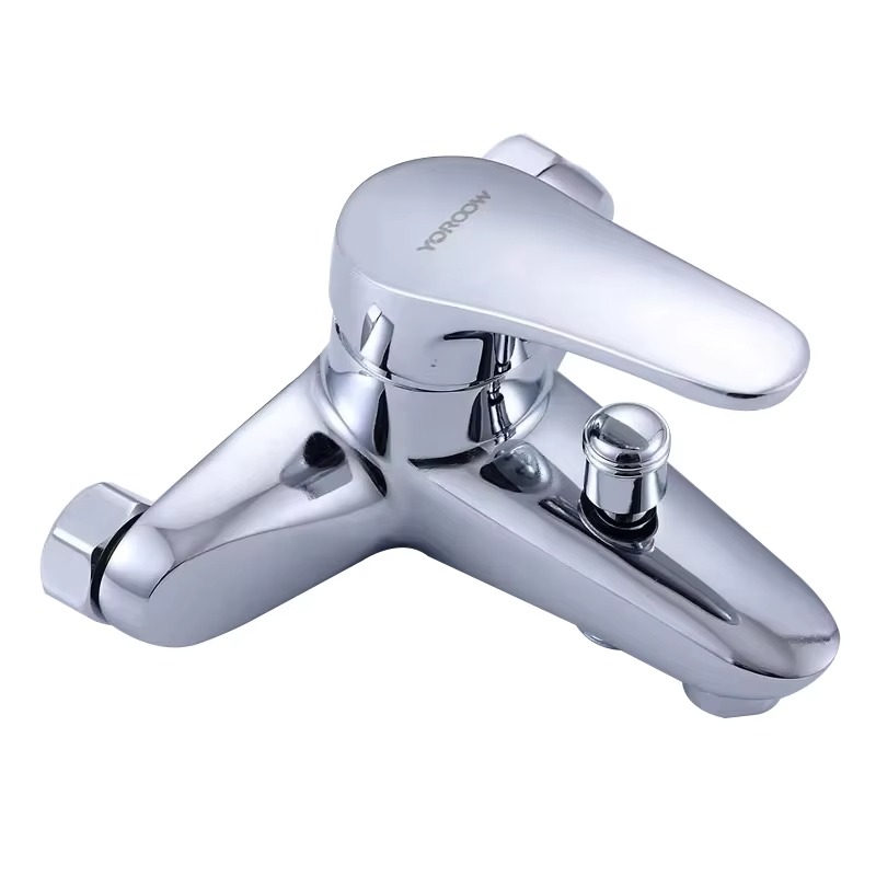 Luxury Custom Wall-Mounted Bath Shower Faucet Best-Selling Zinc Chrome Cold Hot Water Bathroom Bathtub Mixer Shower