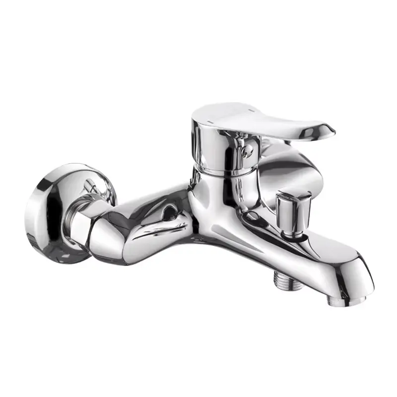 Robinet de douche standard tout en cuivre avec robinet mitigeur chaud-froid et triple douche cachée pour salle de bain et douche