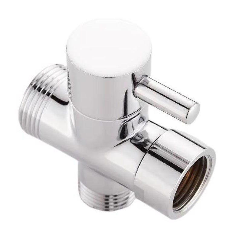 New design brass angle valve faucet lavatory Water Cross Shower Faucet diverter Brass water separator