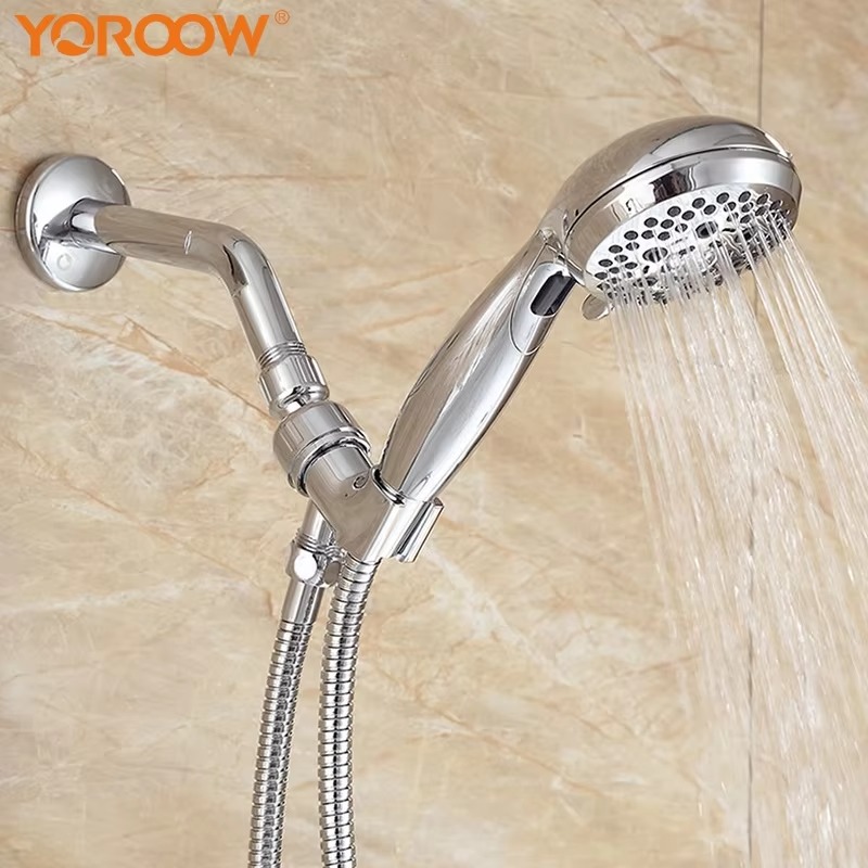 主图_2 Douchette à main moderne à haute pression avec 6 fonctions et jet doux Salle de bain multifonctionnelle