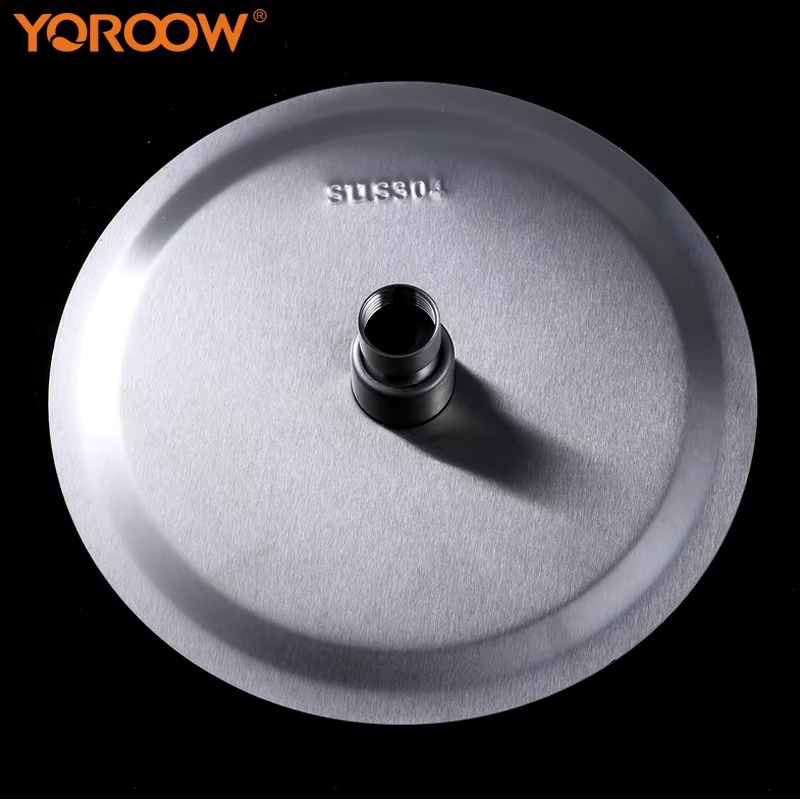 主主_2 صنبور دش الاستحمام من الفولاذ المقاوم للصدأ 201 رأس دش من الكروم عالي الضغط قابل للتعديل من الكروم