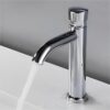 Factory direct sales cheap deck mounted brass chrome time delay faucet push button tap public delay faucet