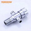 主图_2 Modern 9/16" Angle Valve for Sanitary Bathroom Durable Brass & Zinc Material for Hotel Faucets