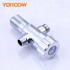 主图_3 Modern 9/16" Angle Valve for Sanitary Bathroom Durable Brass & Zinc Material for Hotel Faucets