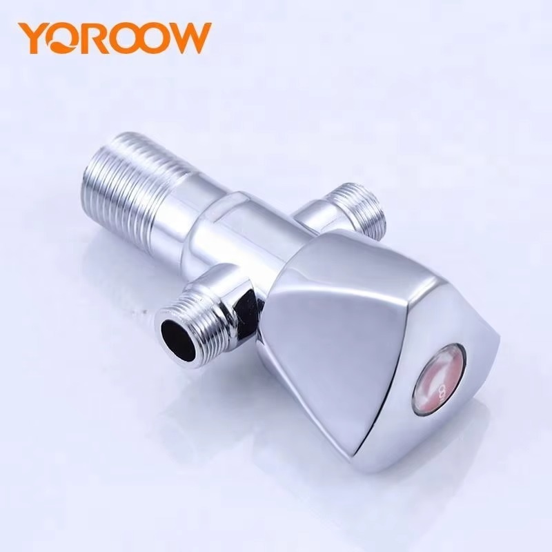 主主_3 صمام بزاويتين من الزنك ثنائي الاتجاه من أجل الاستخدام في المطبخ والحمام في الشقق والفنادق