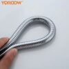 主图_4 Good Suality 304 Stainless Steel Shower Hose Extra Long Chrome Handheld Shower Head Hose with Brass Insert and Nut for Bathroom
