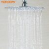 Cost-Effective 201 Stainless Steel Rainshower Showerhead High Pressure Adjustable Chrome Bathroom Faucet Rainfall