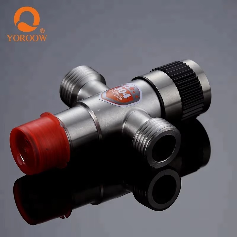 主图_4 SUS 304 Stainless Steel 1-Inch Angle Valve Modern Design Durable 2-Out Faucet Accessories for Kitchen and Bathroom Toilet