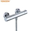 High Quality Chromed Thermostatic Shower Mixer System Modern Ceramic Polished Brass Body Jets for Bath Shower Faucets Shower