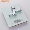 Wall mounted Time-Delay Basin Faucet Chrome Plated Self Closing Water Saving Basin Faucet for Home or Outdoor