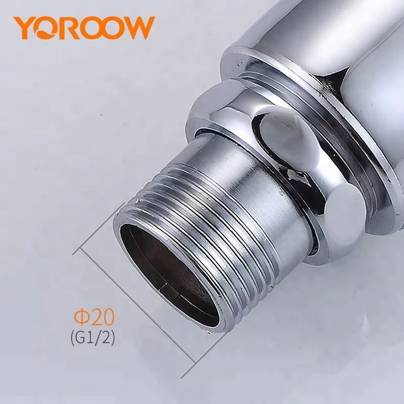 High Quality Brass Body Push Button and Foot Pedal Flush Valve Easy Controlled Toilet Tank Flush Valve