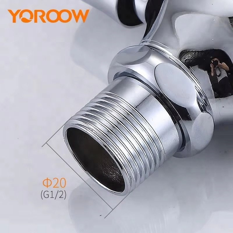 主图_5 Largement utilisé Manuallollet Chrome Plate Brass Body Single Handle Water Valve Flush Valve Push Button for Public Toilets