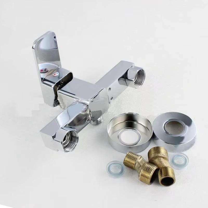 主图_5 Robinet de douche mural en laiton de haute qualité Eau chaude froide commerciale Mélangeur bain-douche pour la salle de bain et la baignoire