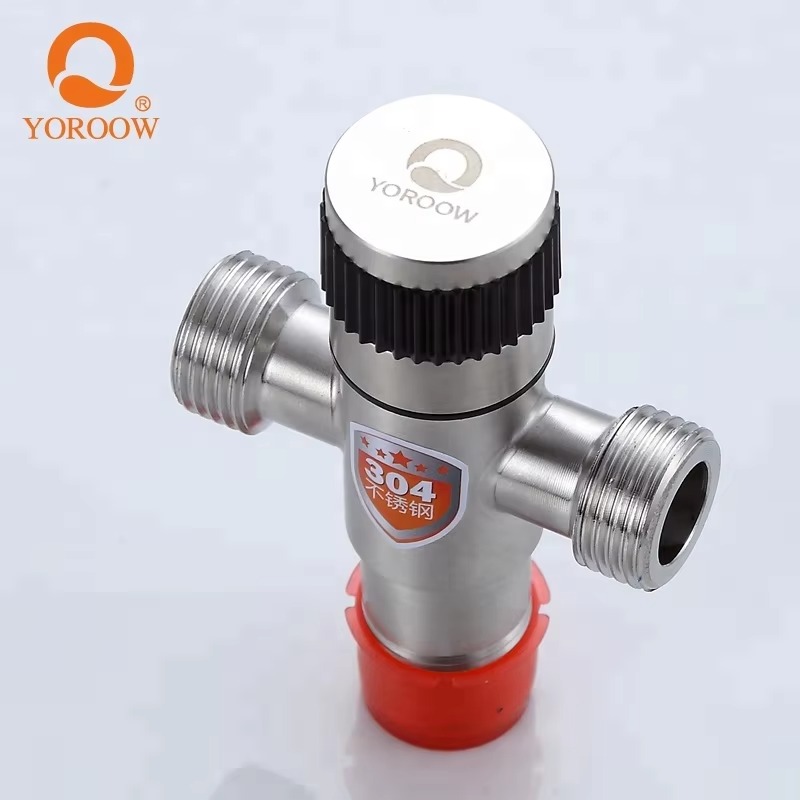主图_5 SUS 304 Stainless Steel 1-Inch Angle Valve Modern Design Durable 2-Out Faucet Accessories for Kitchen and Bathroom Toilet