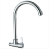 2 Nouveau Design Robinet à bec chromé poli Ouverture rapide Robinet mural pour hôtel Long Body Zinc Saving Water Faucet Accessories