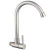 22 Wholesale Single Cold Kitchen Faucet Brass SUS 304 Stainless Steel Deck Mounted with Brushed Finish Wall-mounted Water Tap