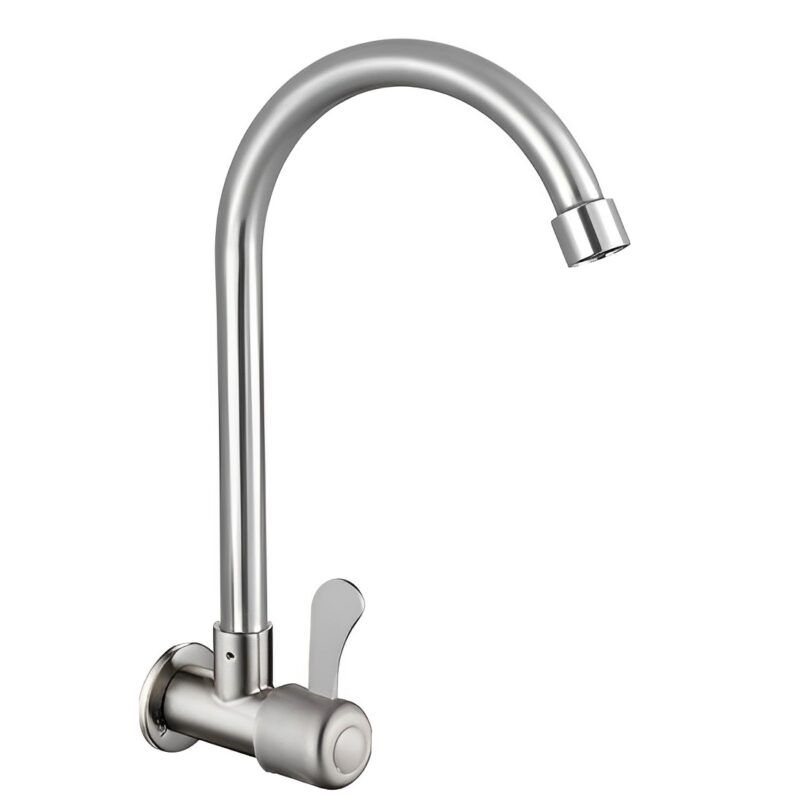 Commercial Modern Stainless Steel Kitchen Faucet Single Spray Head New Brush Nickel Finish 304 Stainless Steel Kitchen Faucet